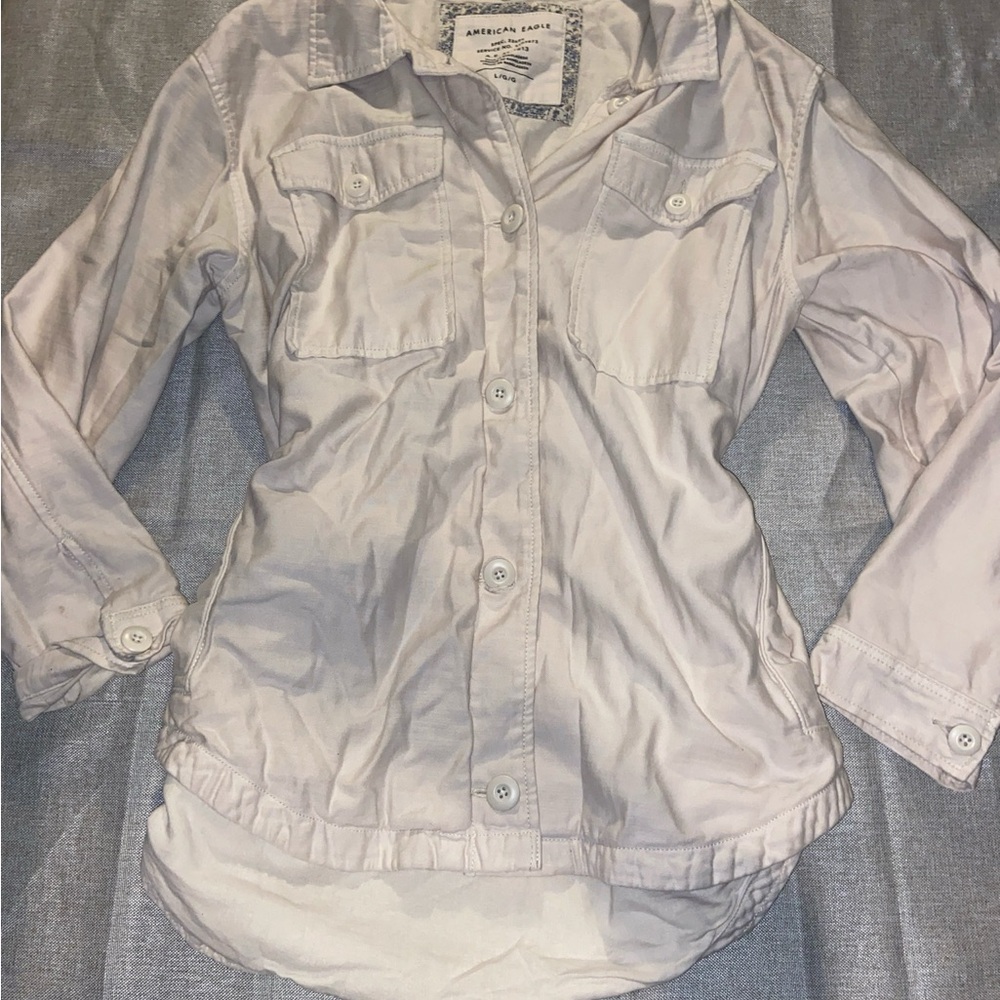 American Eagle Outfitters Women's Light Tan Utility Jacket